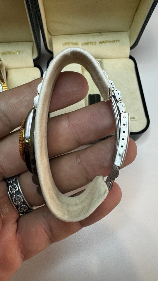 Reloj Gruen Precision Dos Tonos His & Her’s Presidential’s Con Cajas Batería Nueva Foto 4 de 4