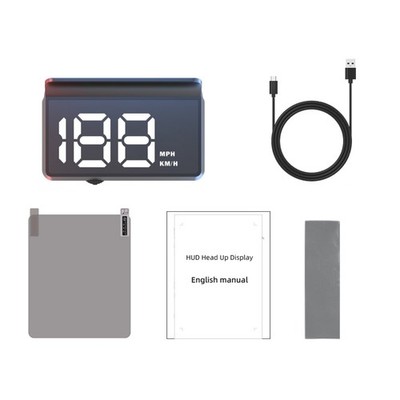 Universal HUD for Cars with LED Display and Reflective Film for Clear Projection