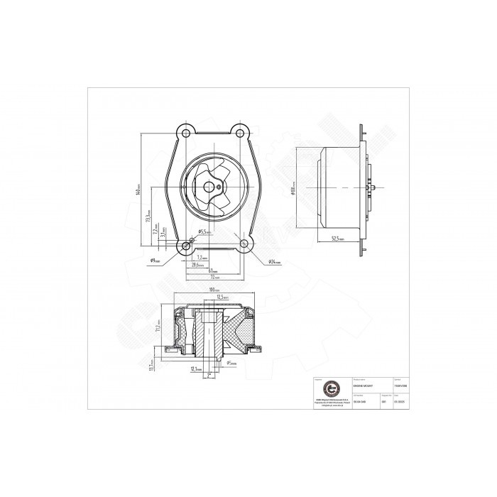 Support moteur avant gauche 5684048 pour Opel Zafira A