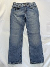 Vintage Roberto Cavalli 2004 Jeans Gold Logo Script Blue Denim Sz S Y2K Archive