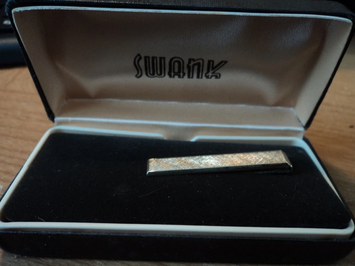 Épingle De Cravate Vintage Silvertone - Étoile à 5 Branches, Dans Sa Boîte SWANK (réf. 31916), Occasion