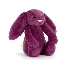 Jellycat Bashful Bunny Set Allium/Saffyre/Teal/Redcurrant Dolls Tag & Dust Bag