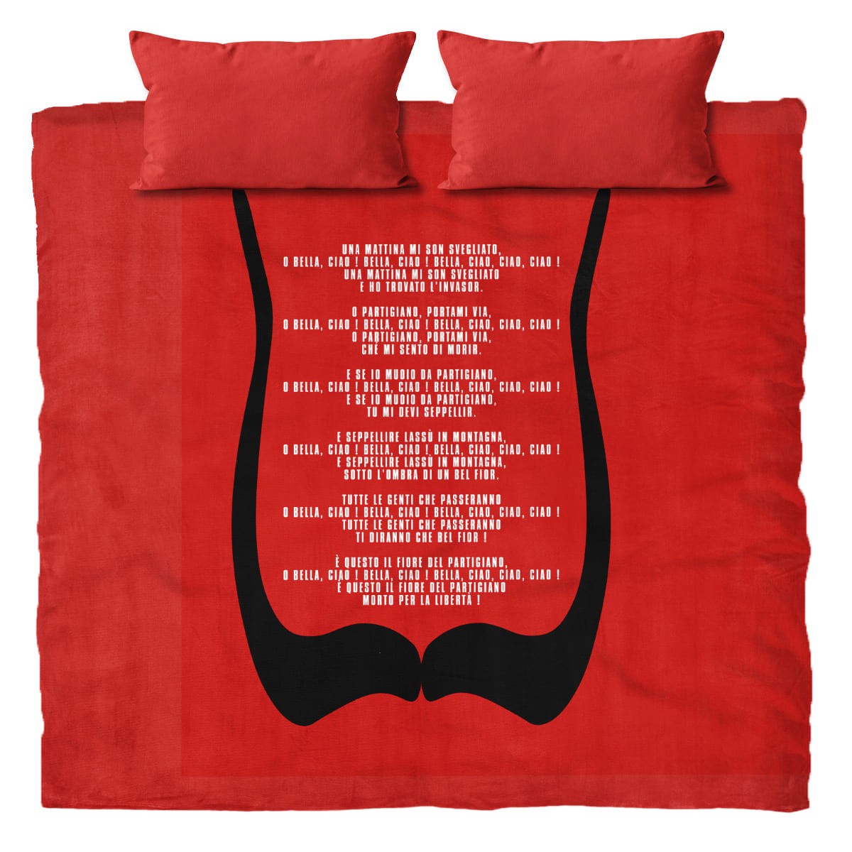 Linge de lit Bella Ciao La Casa de Papel 220 x 200 cm aux finitions textiles premium