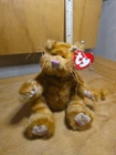 1993 Ty Attic Treasures BASIL the Orange Cat Kitty 9" Vintage Plush Stuffed