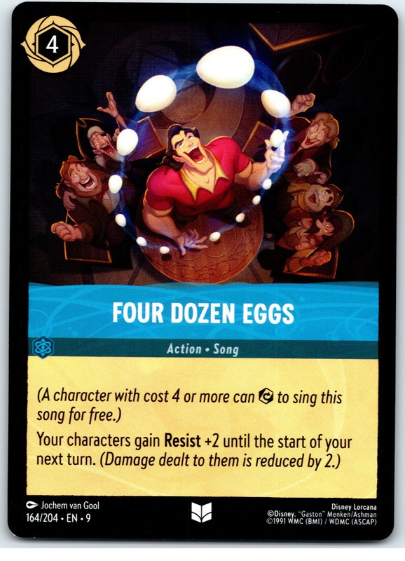 #164 Four Dozen Eggs - Uncommon - Sapphire 2025 Disney Lorcana Fabled