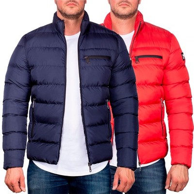 Cipo & Baxx Herren Steppjacke Übergangsjacke Unifarbend Streetwear Freizeitjacke