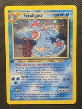 Feraligatr Holo Rare 5/111 Neo Genesis 1st Edition MP English Pokemon Card on eBay