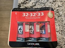 OEM Lexmark Tri-Pack 32 Black 33 Color Print Ink Cartridges Lot Of 3 Boxes
