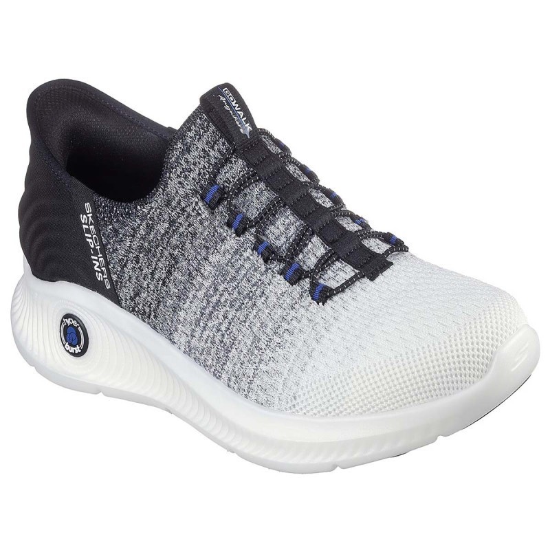 Skechers Shoes Mens Slip Ins Go Walk Comfort Arch Fit White Black Casual 216300 9990₽