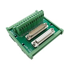 DB25 Solderless Male Female Breakout RS232 DSUB 25Pin Terminal Board Rail