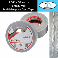 6 Rolls Silver Extreme Heavy-Duty Multi Purpose Duct Tape 1.88" x 60 Yards 8 Mil