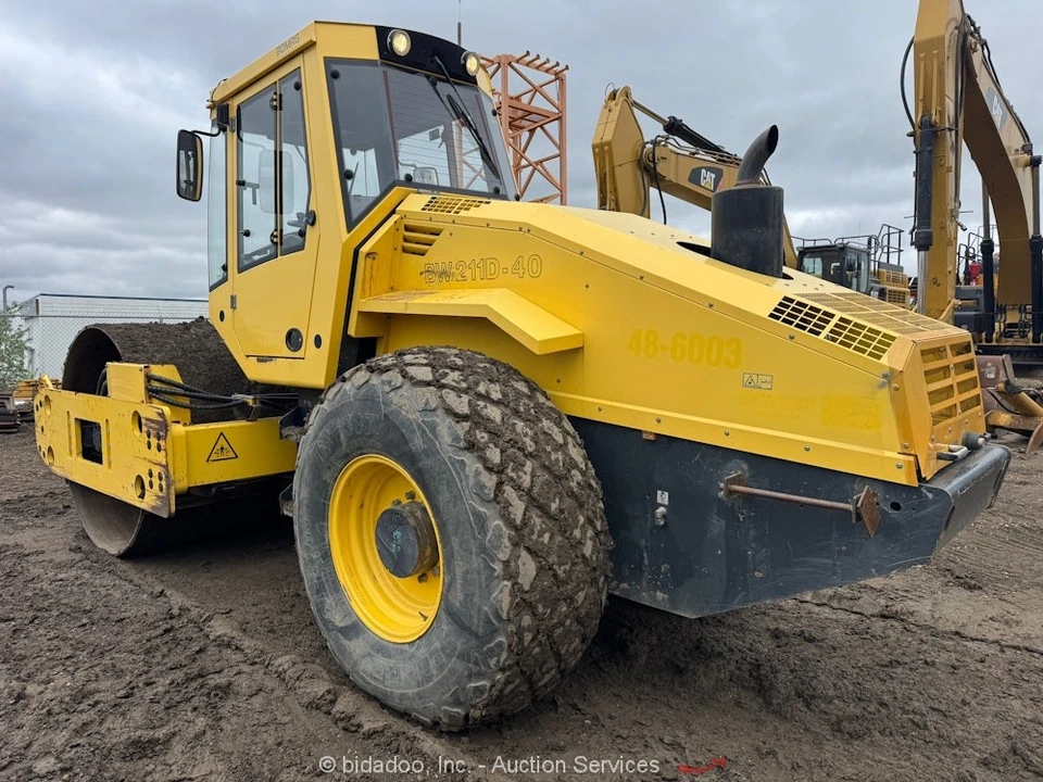 2012 Bomag BW211D-40 84" Smooth Single Drum Roller Vibratory Compactor bidadoo - Image 3 of 4