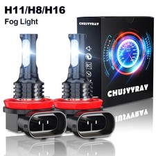 For Honda CRV CR-V 2007 - 2014 LED Fog Light Bulbs Kit 2Pcs H11 6000K White