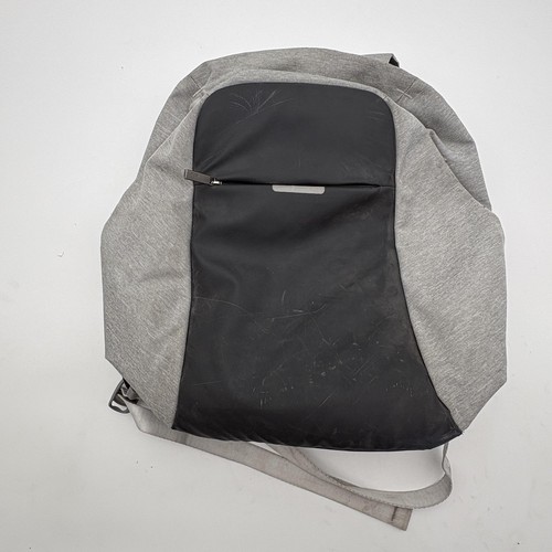 Oscaurt Gray 18" Anti Theft Laptop Backpack USB Port Soft Case Men Travel Bag