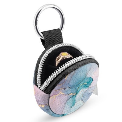 Ring holder keychain, Traveling Ring Holder Storage Bag, Anti-Lost Keychain C...