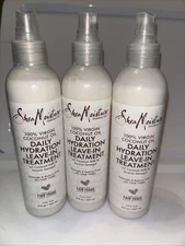 Shea Moisture 100 Percent Virgin Coconut Oil Leave-In Treatment, 8 Oz 3 PACK