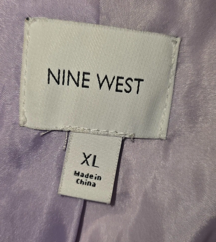 Женские - Nine West - XL молнии куртка новый без ярлыков светло-фиолетовый - Изображение 3 из 4