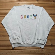 Vintage 90s Goofy Retro Cartoon Embroidered Crewneck Pullover Sweatshirt USA XL