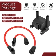 Ignition Coil + Spark Plug Wire Cap For FXSBSE FXSB FXSE CVO Pro Street Breakout