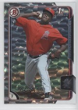 2015 Bowman Prospects Silver Ice Victor Alcantara #BP128 0l1