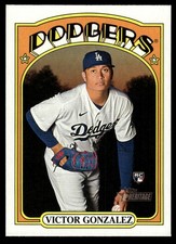 2021 TOPPS HERITAGE VICTOR GONZALEZ #577 RC LOS ANGELES DODGERS 6025