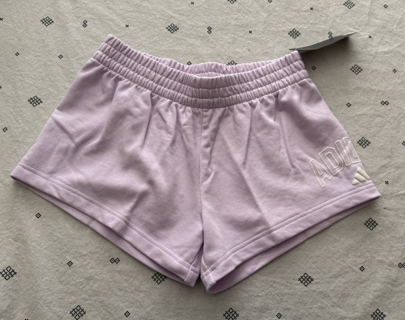 Adidas Big Girls French Terry Shorts Size Medium (10-12) NWT 