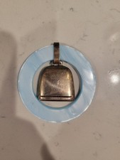 Vintage WEB Sterling Silver Baby Rattle MOP Teething Ring Sterling Silver