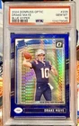 2024 Panini Donruss Optic - Rated Rookie Drake Maye Blue Hyper Prizm (RC) PSA 10