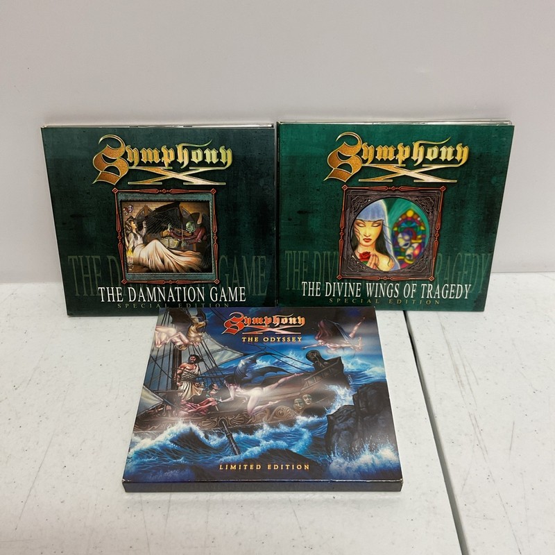 Symphony X 3 CD Lot: Damnation Game, Divine Wings, Odyssey, Special Editions