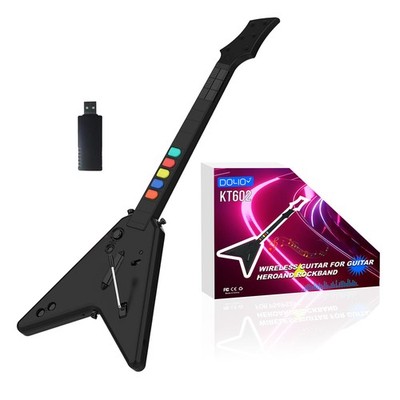 Wireless Guitar Controller for Guitar Hero Rock Band Games P4 P3 PC