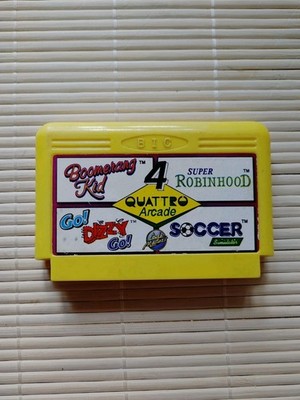 Quattro Arcade Camerica Codemasters - Famicom Famiclone Dendy 8bit Tv Cartridge