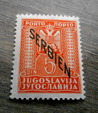 TIMBRE  ALLEMAGNE OCCUPATION SERBIE * 1942 PORT DU