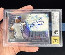 Ken Griffey Jr 2020 Topps Stadium Club Power Punch auto 5/5 BGS 9 Mariners!!