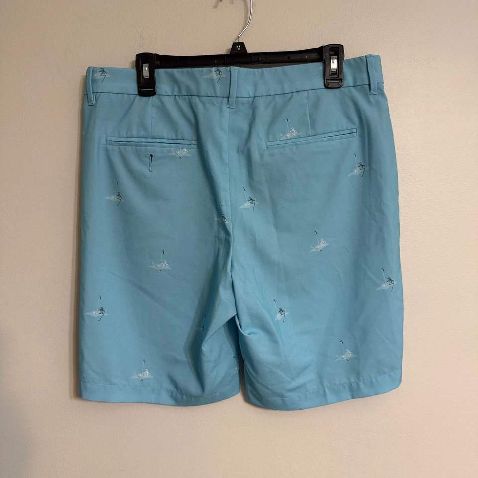 Pantalones Cortos de Golf Penguin Original Para Hombre 34 Azul con Club de Golf y Camiseta Foto 2 de 4