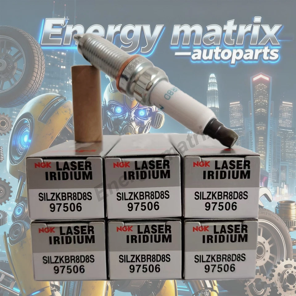 6X NGK97506Laser Iridium Spark Plugs SILZKBR8D8S for BMW N54 3.0L 135i 335i 535i - Image 3 of 4