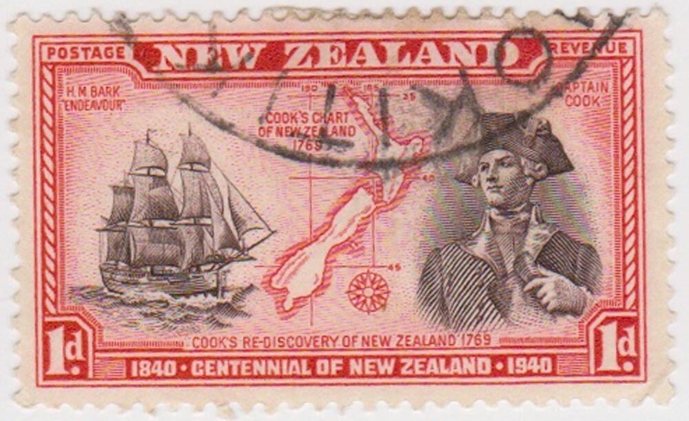 Stamp(NZB38) 1940 NZ 1d Brown & Red Proclamation SG614