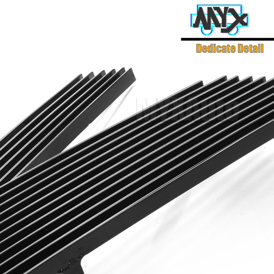 Black Grill Fits 2007-2014 Chevy Tahoe Suburban Avalanche Aluminium MainUpper Lower Bumper Front Billet Grille Insert 2008 2009 2010 2011 2012 2013, Grille Inserts - Canada
