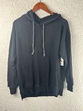 So Lounge Life black hoodie sweatshirt Size : Small Flawed 