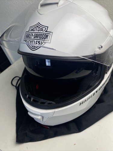 Harley Davidson HD-H24 Modular Motorcycle Helmet White. Size Medium. - Picture 18 of 24