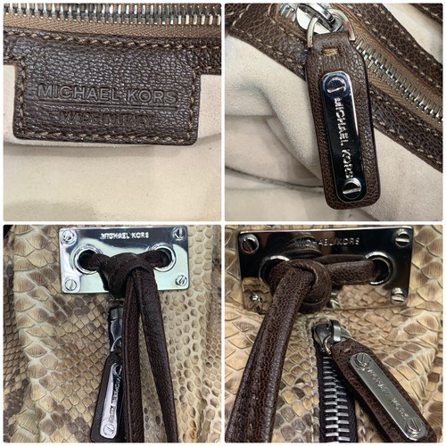 Michael Kors Collection Leather Trimed Python Rehearsal Bag Gorgeous $2995 Sale! - Picture 11 of 12