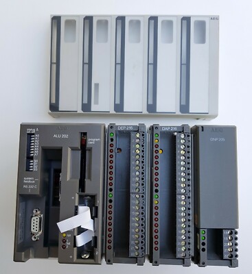 SCHNEIDER AUTOMATION MODICON ALU 202 SPS CPU ZENTRALVERARBEITUNGSEINHEIT + MODULE