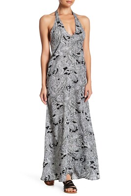 chinese dress ladies Soyrara Halter Midi Dress – Eyelet Tiered Resort Dress main image 0