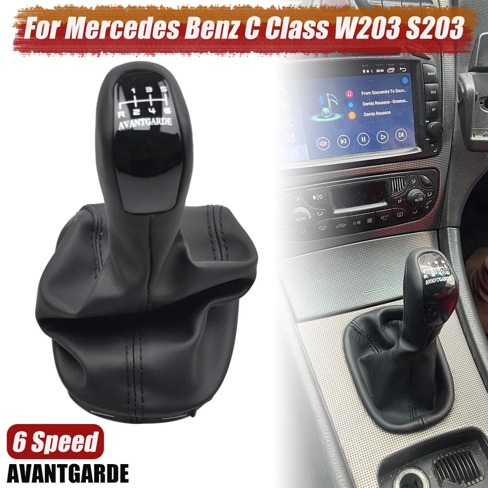Perilla de cambio de palanca de cambios de 6 velocidades AVANTGARDE para Mercedes-Benz Clase C 05-07 W0203 Foto 2 de 4