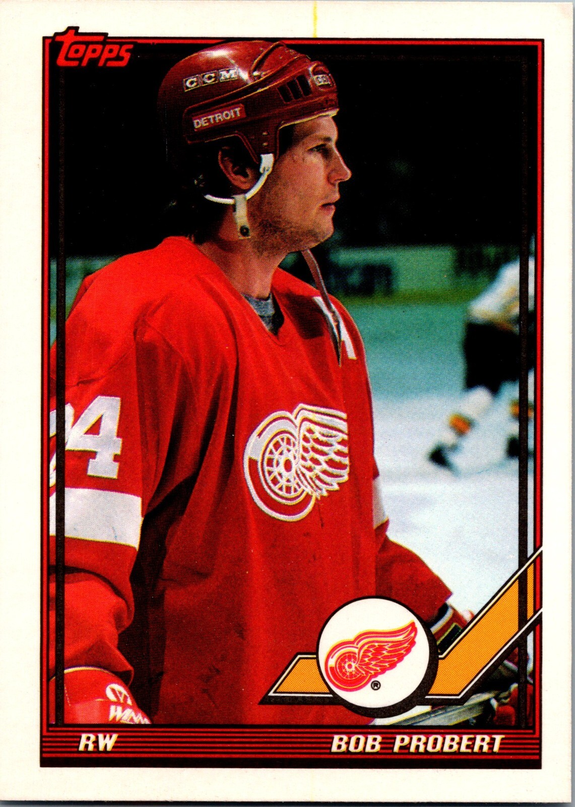 1991-92 Topps - #198 Bob Probert