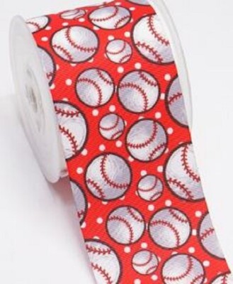 GROSGRAIN RIBBON  5/8'', 7/8'', 1.5'' & 3'' Baseball Softball Sports Games Teams