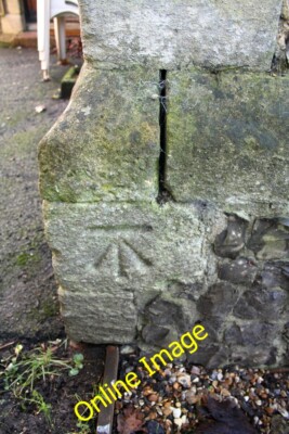 Foto 6x4 Benchmark auf Whitley Hall Great Lea Common Ordnance Survey Schnitt c2014