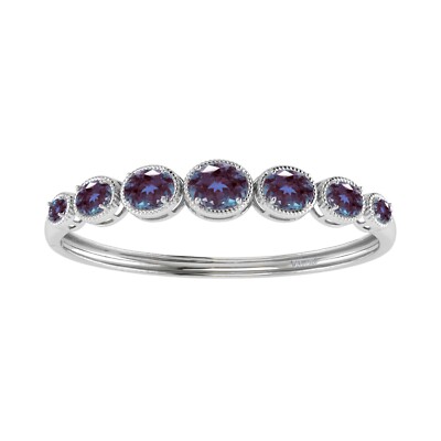 12 kt Lab Created Farbwechsel Alexandrit 14 Karat vergoldet Gliederarmreif Armband