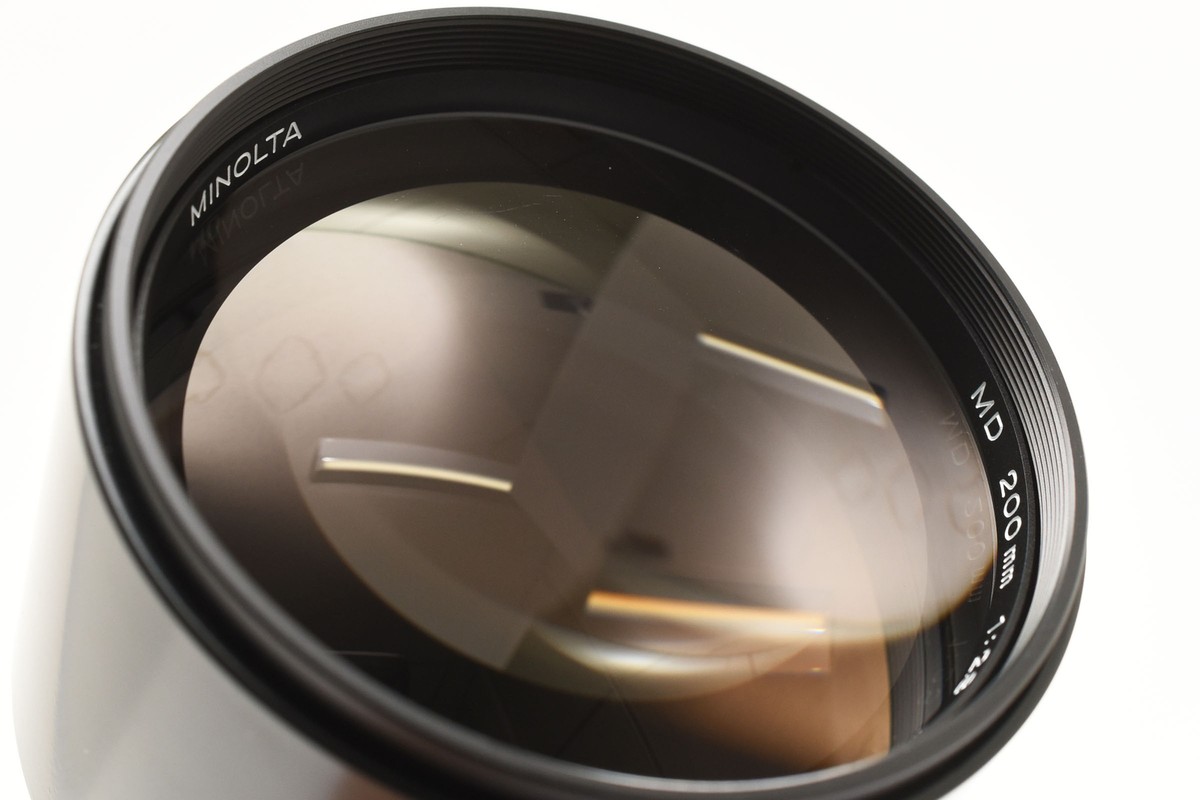 Minolta New MD 200mm f/2.8 レンズ Rare [Mint] Minolta New MD 200mm F2.8 Telephoto Manual Focus