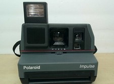 Vintage Polaroid Impulse Built In Flash Instant Camera Strap Untested