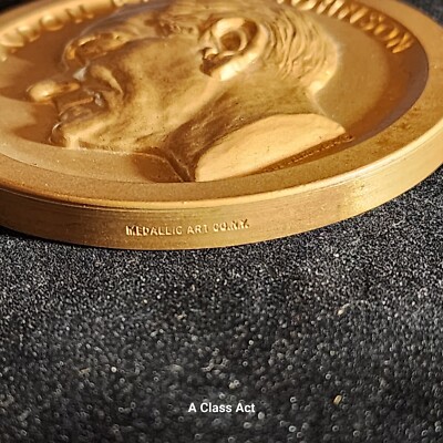 1965 LYNDON B. JOHNSON INAUGURAL BRONZE MEDALLION ORIG. BOX